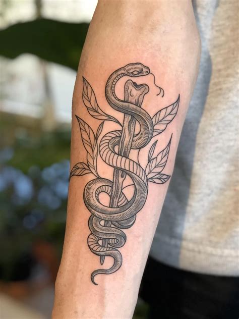 Staff Of Asclepius Tattoo Tattoogoto