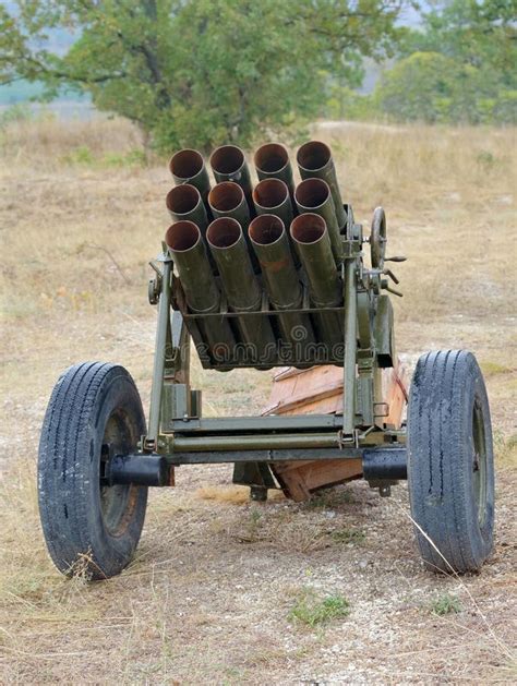 Old Mobile Rocket Launcher Isolated Over White Stock Photo Image Of