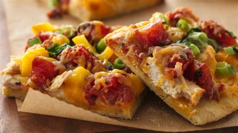 Mexican Chicken Pizza With Cornmeal Crust Recipe