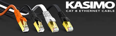 2m CAT 8 KASIMO Lan Kabel Netzwerkkabel Cat 8 Für 40Gbps Ethernet