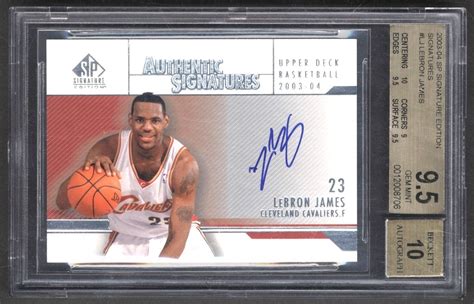 2005-06 Upper Deck Rookie Debut Hotagraphs LeBron James Autograph PSA ...