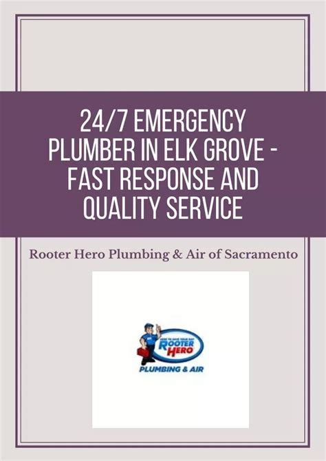 Ppt 247 Emergency Plumber In Elk Grove Fast Response And Quality