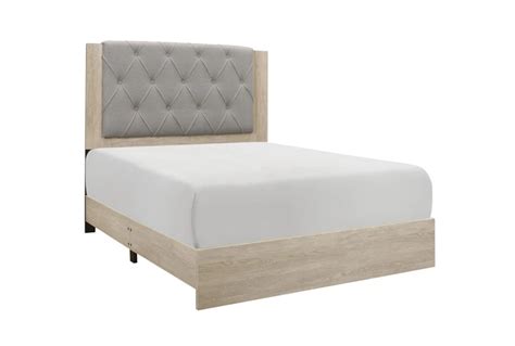 Corinne King Wood And Upholstered Panel Bed Living Spaces