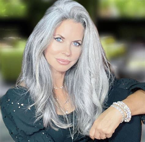 Pin By Amy Wilson On Not So Distant Future Long Gray Hair Long