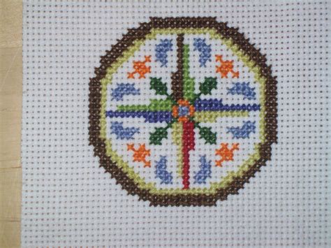 Earth Elemental Hex Sign Cross Stitch Ravenandrosearts