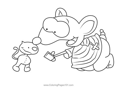 Toopy With Binoo Coloring Page for Kids - Free Toopy and Binoo Printable Coloring Pages Online ...