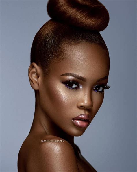 Black Women Models With Short Hair Blackwomenmodels Beautiful Dark