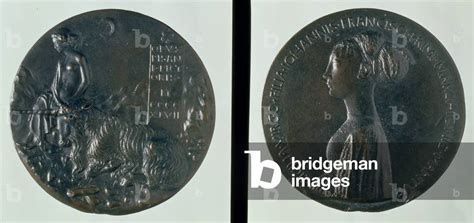 Image Of Portrait Medal Obverse Depicting Cecilia Gonzaga Reverse