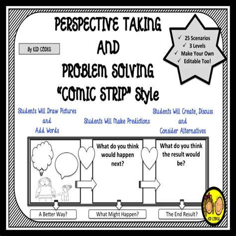 Perspective Taking Comic Strip Style For 3rd 5th Grade Distance