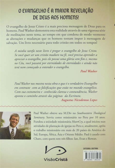 O Evangelho De Deus And O Evangelho Do Homem Paul Washer