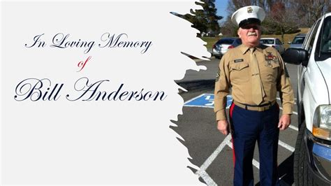 William Bill Anderson Memorial Service November Youtube