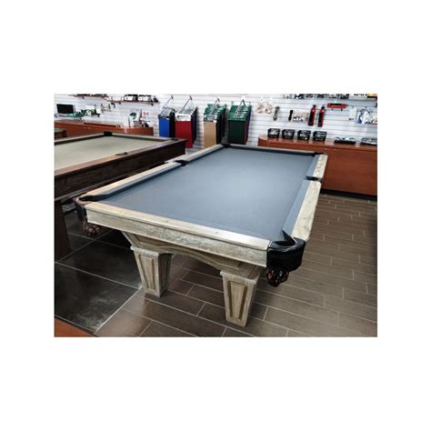 Table De Billard Rustique Pieds Brunswick Allenton Fini Bois Ag