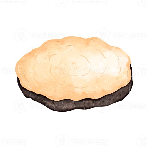 Wooden Plate Clipart Watercolor Illustration 12596818 Png