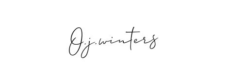 72 Ojwinters Name Signature Style Ideas First Class Esignature