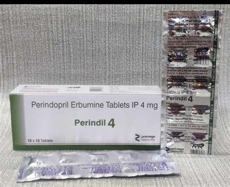 Perindopril 4mg, 10 Tabs, Prescription at Rs 300/box in Nagpur | ID: 25683332273