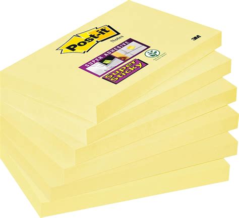 Post It Foglietti Super Sticky Canary Yellow Confezione Da