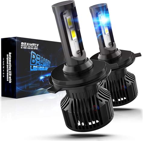 Beamfly H4 Led Headlight Bulbs 12000lm Car Headlamp Hb2 9003 12v 80w 6000k White Uk