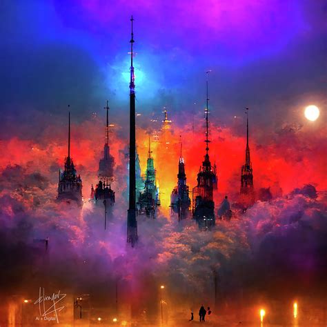 Celestial City 23 Digital Art By Dc Langer Fine Art America