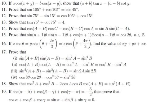 Trigonometric Formulas Submultiple Angles The Best Porn Website