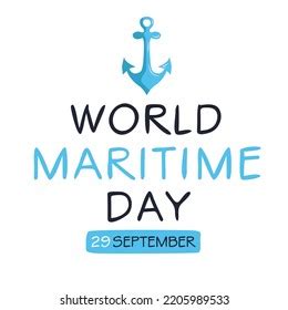 World Maritime Day Held On Stock Vector Royalty Free