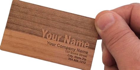 Wooden Business Cards - Color Track Printing Center