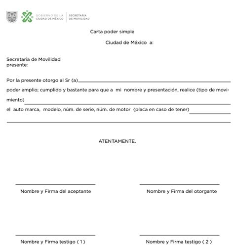 Carta Poder Simple Cdmx Porn Sex Picture Vrogue Co