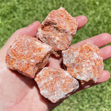 Orange Calcite Rough For All Collectors The Rock Crystal Shop