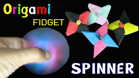 Easy Diy Origami Fidget Spinner Without A Bearing