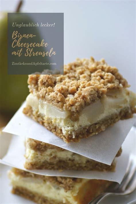 Birnen Cheesecake Mit Crunchy Streuseln Christine Ralle Pinshare