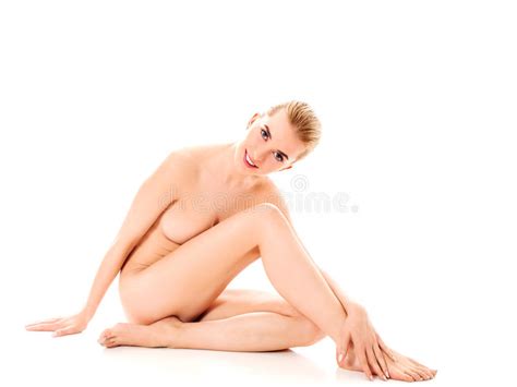 Beautiful Nude Woman Sitting On Flor Stock Photo Image Of Beauty Female