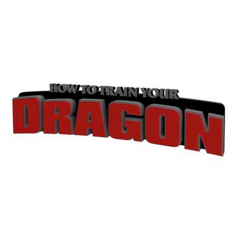 Stl File 3d Multicolor Logosign How To Train Your Dragon・3d Printer