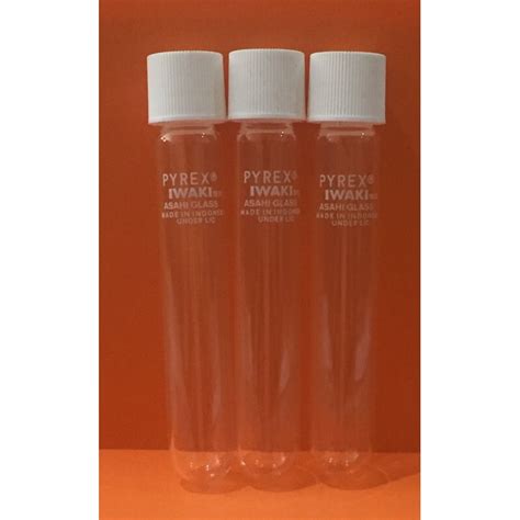 Jual Tabung Reaksi Test Tube Pyrex Iwaki Tutup Ulir X Shopee