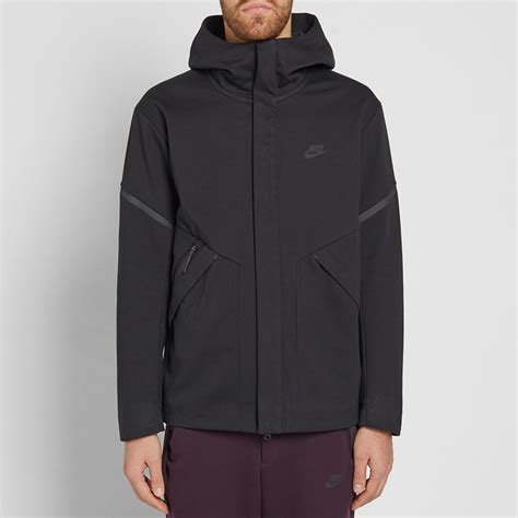 Nike Tech Fleece Windrunner Jacket Black And Black Heather End