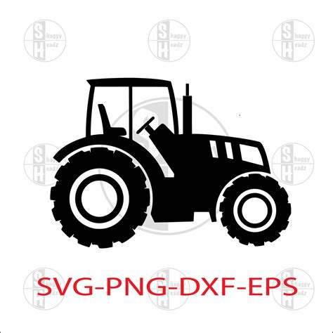 Tractor Svg Farm Tractor Svg Tractor Clip Art Tractor Vector Etsy