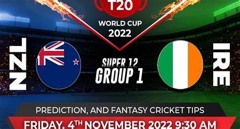 New Zealand Vs Ireland T World Cup Super