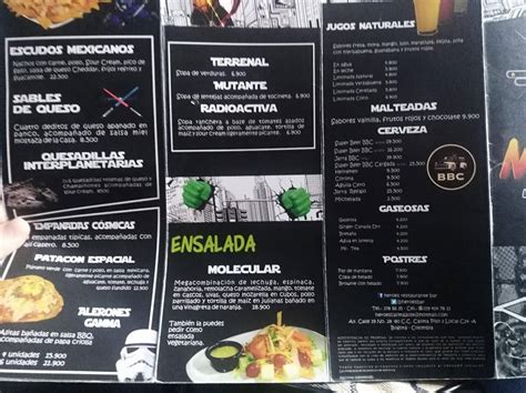 Carta De Héroes Restaurante Bar Bogotá