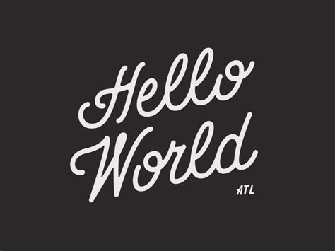 Hello World by Alex Torres on Dribbble