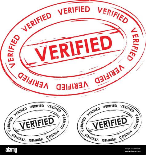 Verified Stamp Vector Symbol Grunge Illustrations Stock Vector Image