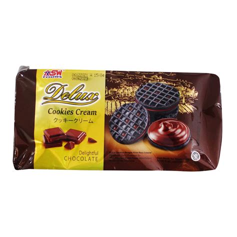 Jual Delux Cookies Cream Delightful Chocolate 160gram Shopee Indonesia