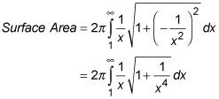 How to Find the Volume and Surface Area of Gabriel's Horn - dummies