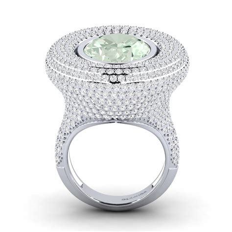 Order Carat Oval Cut K White Gold Green Amethyst Glamira Ring