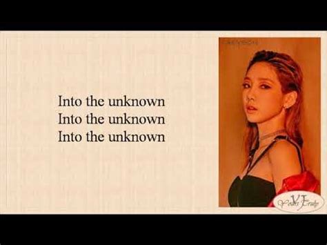 Taeyeon 태연 Into The Unknown 숨겨진 세상 Frozen 2 OST Easy Lyrics YouTube