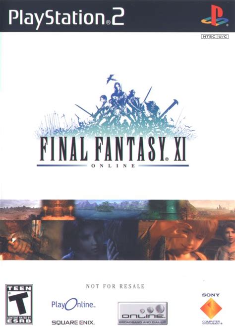 Final Fantasy Xi Online 2003 Playstation 2 Box Cover Art Mobygames