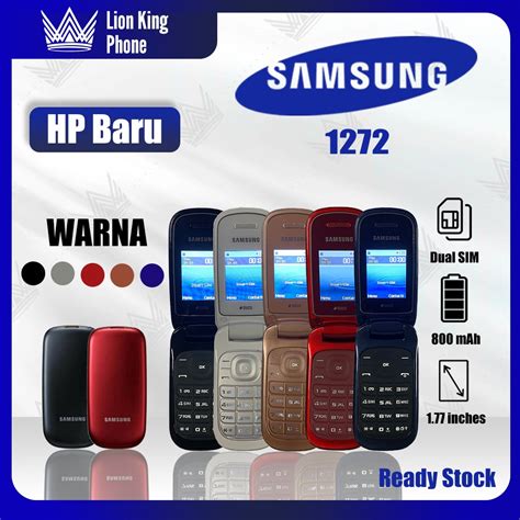 Jual Barang Baru Handphone Flip Samsung Lipat E1272 Baterai 800 Mah