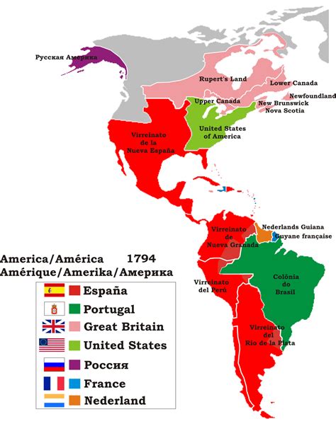 Mapa De Colonización De América Mapa De América