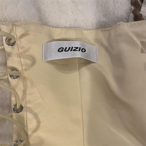 Danielle Guizio Satin Corset Cream Color Size Depop