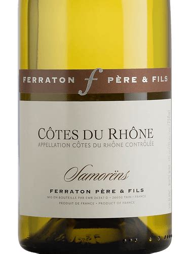 Ferraton Père Fils Samorëns Côtes du Rhône Blanc Vivino US