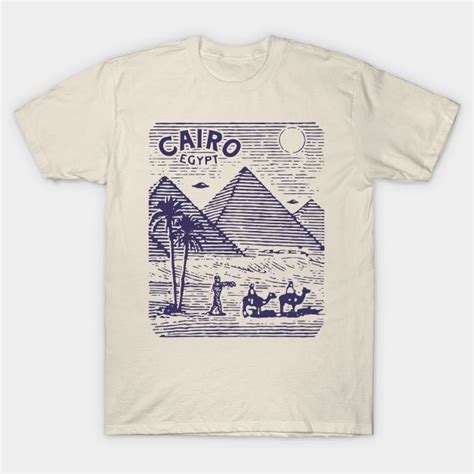 Cairo Egypt T Shirt Cool Egyptian Pyramids By Dartslinesdesign In