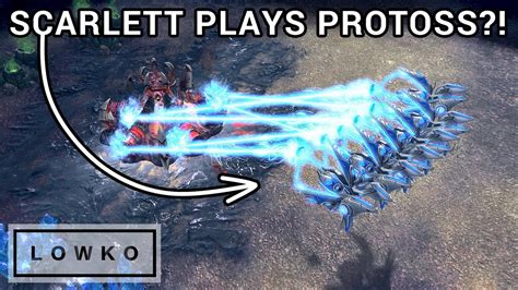 StarCraft 2 Scarlett Plays PROTOSS In A Tournament Best Of 3 YouTube