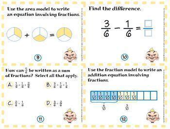 Adding And Subtracting Fractions 4 NF 3 A Task Cards By Math